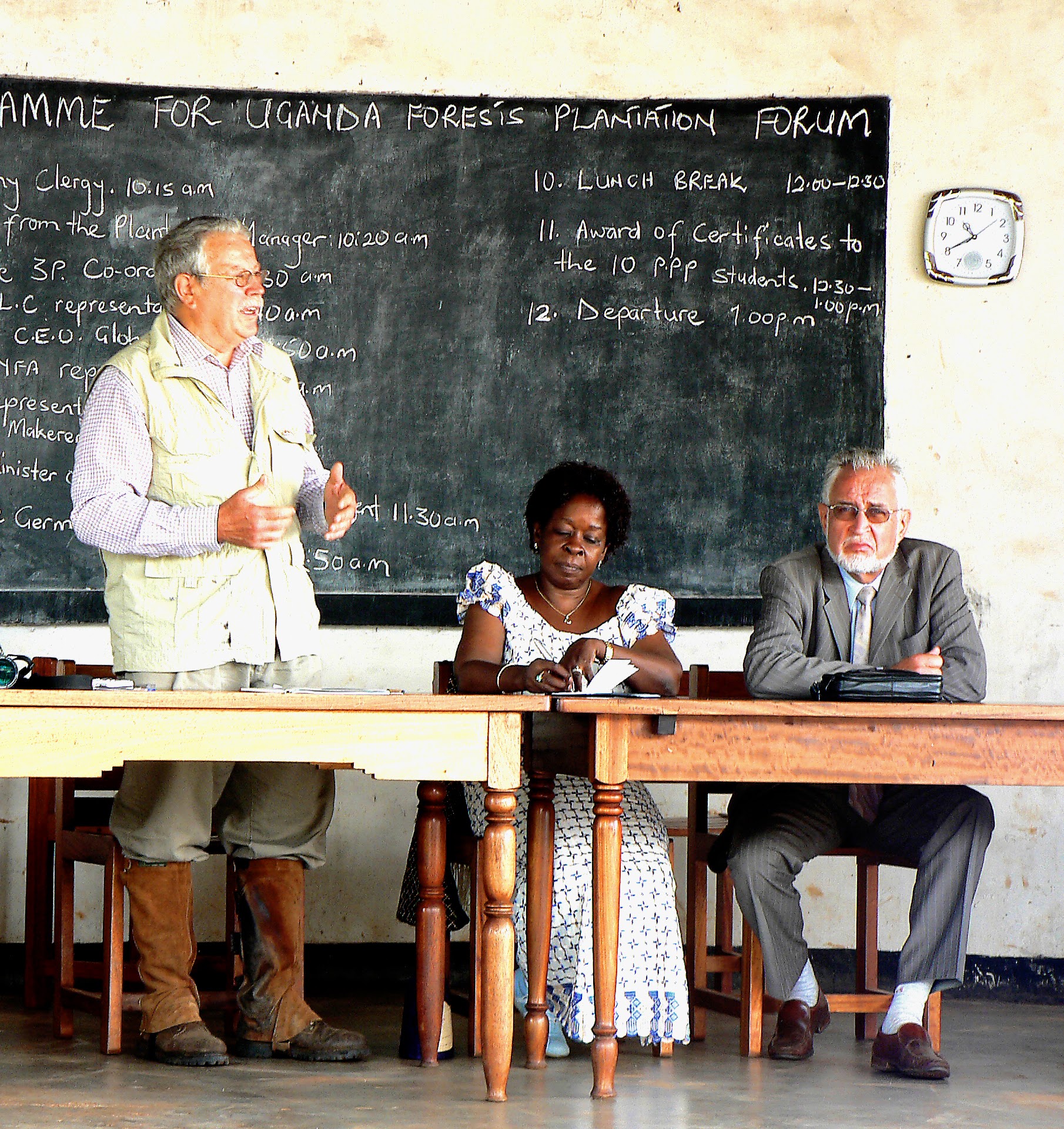 Training session in a project classroom